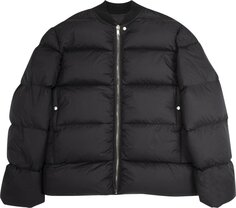 Куртка Rick Owens Gethsemane Flight Jacket In Lightweight Nylon With Lightweight Down &apos;Black&apos;, черный