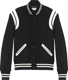 Куртка Saint Laurent Teddy Jacket &apos;Black/White&apos;, черный