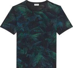 Футболка Saint Laurent Tie Dye T-Shirt &apos;Black/Green&apos;, черный