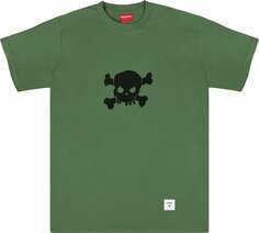 Футболка Supreme Skull Short-Sleeve Top &apos;Olive&apos;, зеленый