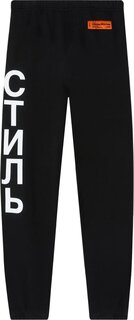 Спортивные брюки Heron Preston CTNMB Vertical Sweatpants &apos;Black/White&apos;, черный