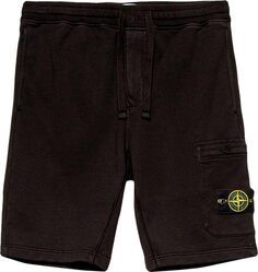 Шорты Stone Island Logo Patch Shorts &apos;Black&apos;, черный