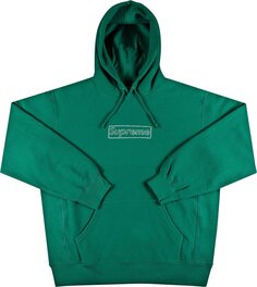 Толстовка Supreme x KAWS Chalk Logo Hooded Sweatshirt &apos;Light Pine&apos;, зеленый