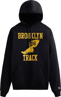Худи Kith x Russell Athletic For CUNY Brooklyn College Track Vintage Hoodie &apos;Black&apos;, черный