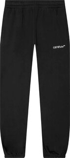 Спортивные брюки Off-White Caravag Paint Shorten Sweatpant &apos;Black/White&apos;, черный