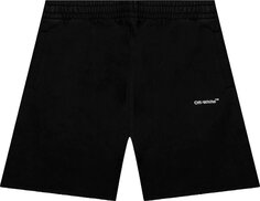 Спортивные шорты Off-White Caravag Arrow Sweatshort &apos;Black&apos;, черный