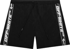 Шорты для плавания Off-White ATHL Logoband Swimshorts &apos;Black/White&apos;, черный