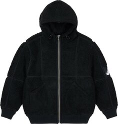Куртка Palace Sherpa Hooded Jacket &apos;Black&apos;, черный