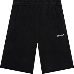 Спортивные шорты Off-White Wave Diag Sweatshorts &apos;Black/White&apos;, черный