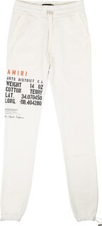 Спортивные брюки Amiri Military Stencil Sweatpant &apos;White&apos;, белый