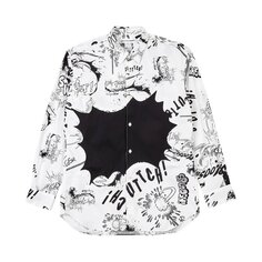 Рубашка Comme des Garçons SHIRT x Christian Marclay Print B Shirt &apos;White/Black&apos;, белый