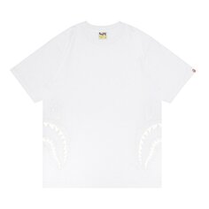 Футболка GOAT Exclusive BAPE Side Shark Tee In White, белый