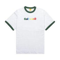 Футболка GOLF WANG Happy Logo Ringer Tee &apos;White/Green&apos;, белый