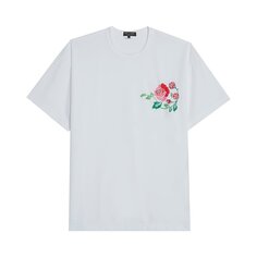 Футболка Comme des Garçons Homme Plus Jersey Embroidery Pattern B T-Shirt &apos;White&apos;, белый