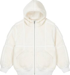 Куртка Palace Sherpa Hooded Jacket &apos;Off White&apos;, белый