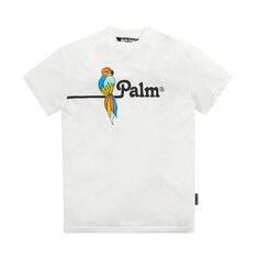 Футболка Palm Angels Parrot Vintage Tee &apos;White/Black&apos;, белый