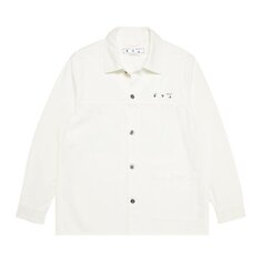 Рубашка Off-White Caravag Arrow Denim Overshirt &apos;White&apos;, белый