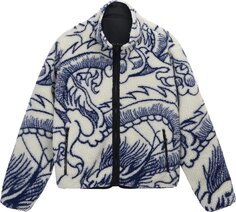 Куртка Stussy Dragon Sherpa Jacket &apos;Natural&apos;, белый