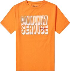 Футболка Heron Preston Community Service Jersone T-Shirt &apos;Orange/White&apos;, оранжевый