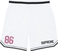 Шорты Supreme Faux Croc Basketball Short &apos;White&apos;, белый