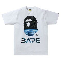 Футболка BAPE Space Camo Ape Head Tee &apos;White&apos;, белый