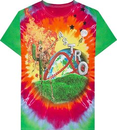 Футболка Cactus Jack by Travis Scott Astroworld Smiley T-Shirt &apos;Tie-Dye&apos;, разноцветный