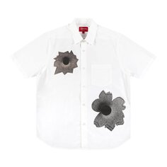 Рубашка Supreme x Nate Lowman Short-Sleeve Shirt &apos;White&apos;, белый