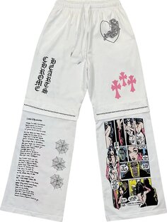 Спортивные брюки Chrome Hearts x Deadly Doll Miami Exclusive Sweatpants &apos;White&apos;, белый