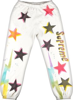 Спортивные брюки Supreme Gonz Stars Sweatpant &apos;White&apos;, белый
