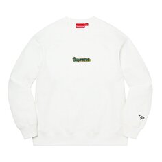 Толстовка Supreme Gonz Logo Crewneck &apos;White&apos;, белый