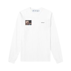 Лонгслив Off-White Caravaggio Angel Long-Sleeve Tee &apos;White/Black&apos;, белый