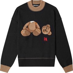 Свитер Palm Angels PA Bear Sweater &apos;Black/Brown&apos;, черный