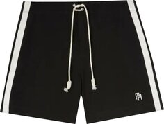 Шорты Palm Angels Monogram Swim Short &apos;Black/White&apos;, черный