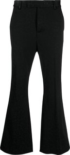 Брюки Palm Angels Jacquard Tonal Leopard Suit Pants &apos;Black&apos;, черный