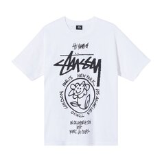 Футболка Stussy x Marc Jacobs World Tour Collection T-Shirt &apos;White&apos;, белый