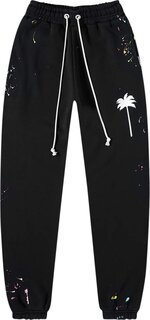 Спортивные брюки Palm Angels PXP Painted Sweatpants &apos;Black/White&apos;, черный