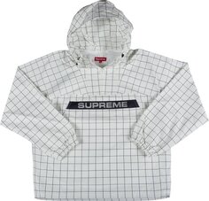 Анорак Supreme Heavy Nylon Anorak &apos;Windowpane&apos;, белый