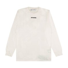 Лонгслив Off-White Marker Long-Sleeve Tee &apos;White&apos;, белый