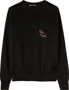 Свитер Palm Angels The Palm Sweater &apos;Black/Fuchsia&apos;, черный