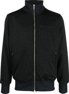 Куртка Palm Angels Tuxedo Leopard Track Jacket &apos;Black/White&apos;, черный