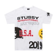 Футболка Stussy x Cactus Plant Flea Market USA 2019 Tee &apos;White&apos;, белый