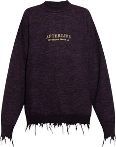 Свитер Vetements Afterlife Destroyed Knitted Sweater &apos;Purple&apos;, фиолетовый
