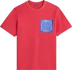 Футболка Jacquemus Le T-Shirt Duelo &apos;Mosaique Red&apos;, красный