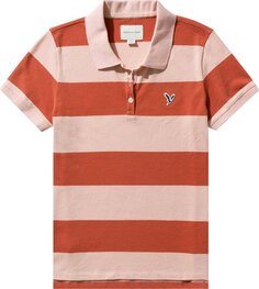 Рубашка Kenzo Logo Patch Striped Polo Shirt &apos;Medium Red&apos;, красный