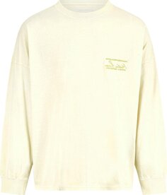 Футболка Martine Rose Oversized Long-Sleeve T-Shirt &apos;Vanilla Acid&apos;, желтый
