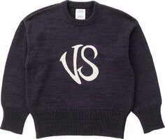 Толстовка Visvim Letterman Crew Knit &apos;Navy&apos;, синий