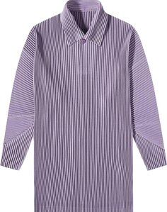 Лонгслив Homme Plissé Issey Miyake Pleated Long-Sleeve Polo &apos;Purple Grey&apos;, фиолетовый