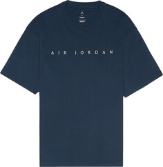 Футболка Air Jordan x Union T-Shirt &apos;College Navy/Coconut Milk&apos;, синий