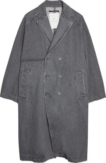 Тренчкот Song for the Mute Long Trench Coat &apos;Grey&apos;, серый