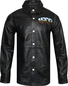 Рубашка Who Decides War MRDR Leather Work Shirt &apos;Coal&apos;, серый